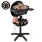 16" Freestanding Electric BBQ Grill 1200W with Aluminum Plate and Adjustable Temp 356-518°F